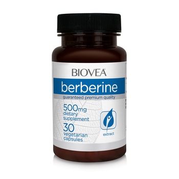 Berberine, Berberina HCL, 500mg, 30 capsule, Biovea Berberine, Berberina HCL, 500mg, 30 capsule, Biovea
