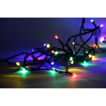 Instalatie Craciun pentru brad, STYLE, 100 beculete led cu lumina multicolora statica Instalatie Craciun pentru brad, STYLE, 100 beculete led cu lumina multicolora statica