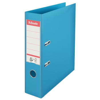 Biblioraft A4 plastifiat 7.5 cm Esselte Standard - albastru neon - 10 bucati/ cutie Biblioraft A4 plastifiat 7.5 cm Esselte Standard - albastru neon - 10 bucati/ cutie