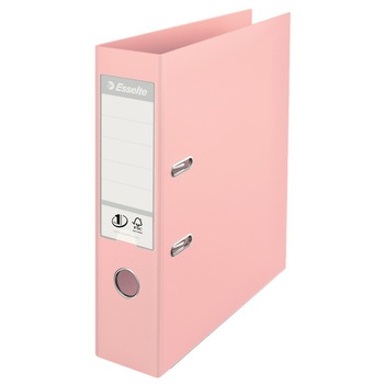 Biblioraft A4 plastifiat 7.5 cm Esselte Standard - culoarea piersicii - 10 bucati/ cutie Biblioraft A4 plastifiat 7.5 cm Esselte Standard - culoarea piersicii - 10 bucati/ cutie