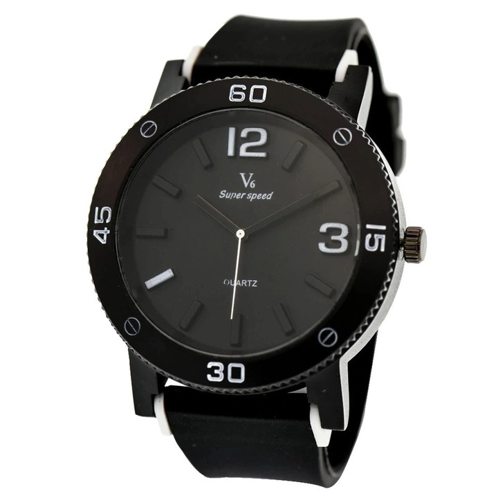 Ceas barbatesc sport Quartz V6 Milano, alb