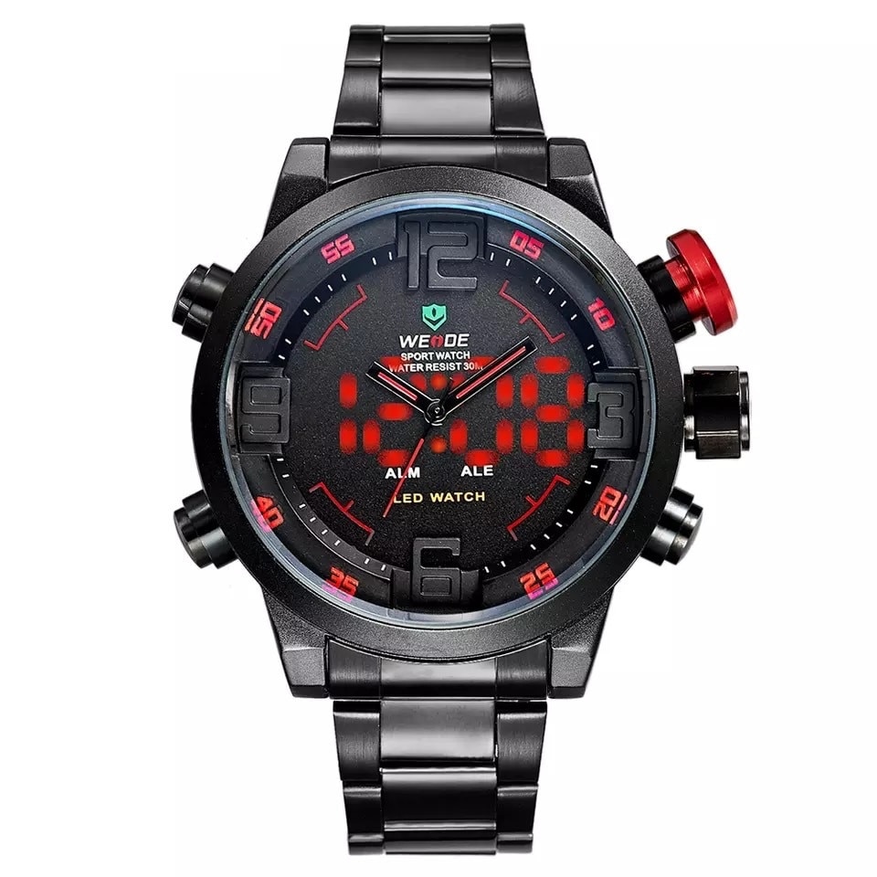 Ceas barbatesc casual Weide Shadow, rosu