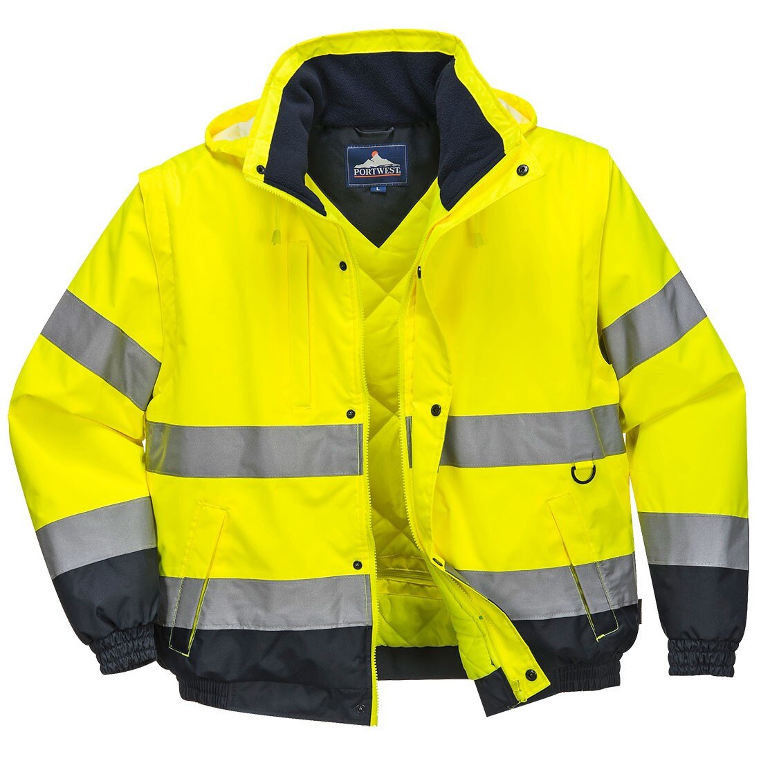 Jacheta 2 in 1 Hi-Vis Galben 3XL