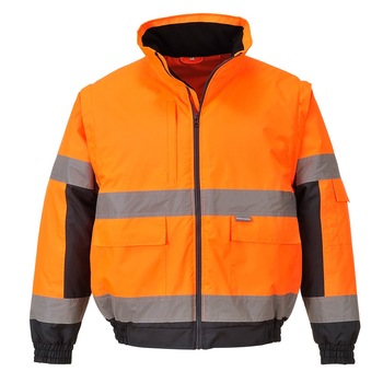 Jacheta 2 in 1 Hi-Vis, portocaliu, M Jacheta 2 in 1 Hi-Vis, portocaliu, M