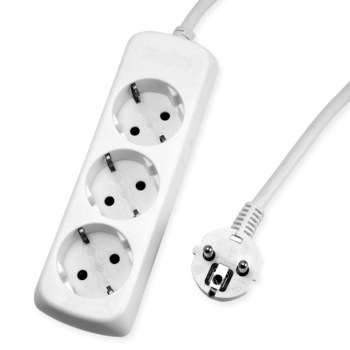 Prelungitor electric cu impamantare si protectie copii, 3 prize, cablu 3m Prelungitor electric cu impamantare si protectie copii, 3 prize, cablu 3m