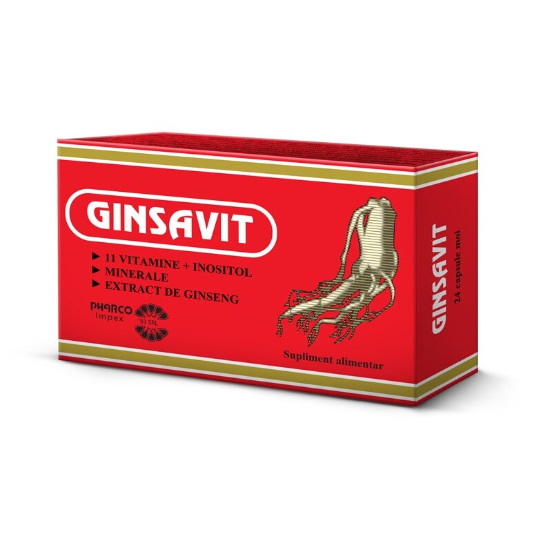Ginsavit Capsule, Capsule, 24buc