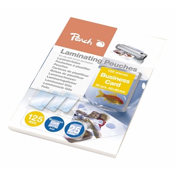 Folie laminare 60x90mm 125 microni carte vizita 25 / set Peach PPR525-08 Folie laminare 60x90mm 125 microni carte vizita 25 / set Peach PPR525-08