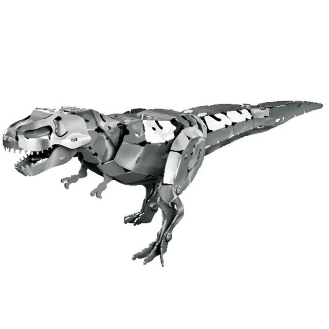 Kit constructie Dinosaur, aluminiu, gri