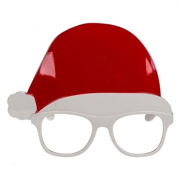 Ochelari haiosi cu caciulita Mos Craciun - 6 x 14 cm, Radar 960132 Ochelari haiosi cu caciulita Mos Craciun - 6 x 14 cm, Radar 960132