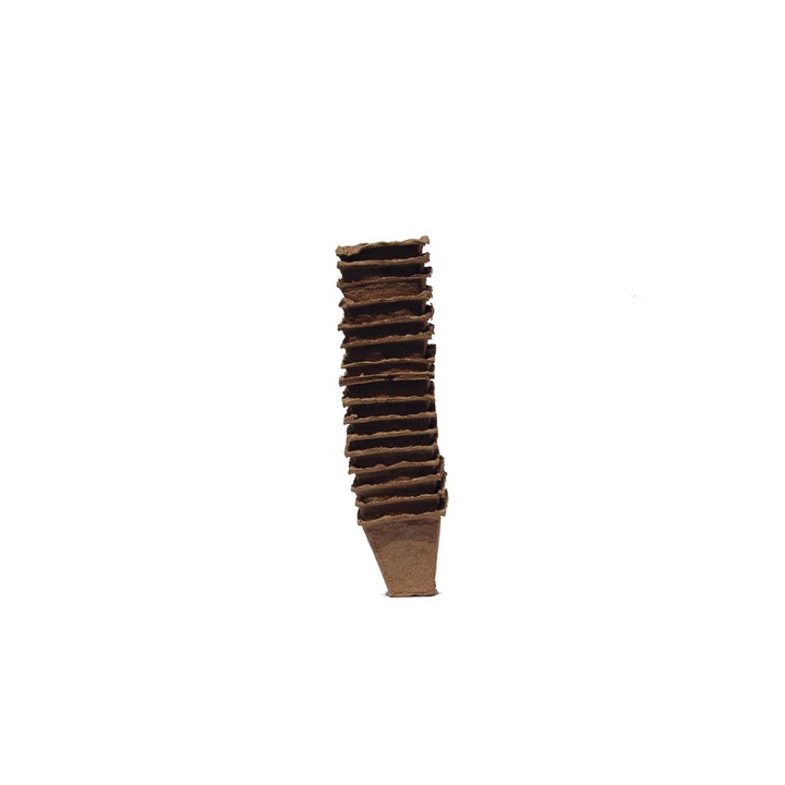 Ghiveci biodegradabil Growing Pots 8 x 8 cm (14 buc/set)
