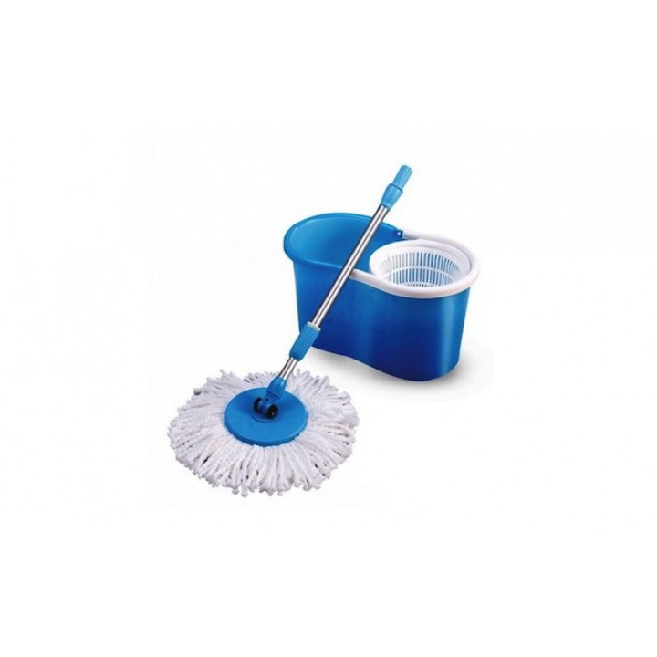 Въртящ се моп, Easy Mop, за бързо почистване Син/Бял