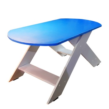 Masa pentru cafea albastru cu alb HELENE Masa pentru cafea albastru cu alb HELENE