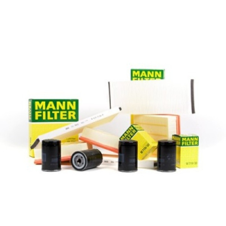 Pachet filtre mann vw (volkswagen) golf iv (1j1, 1j5) | 97-06, 1.4 (1j1,1j5), 55 kw, Mann Filter, AUDI A3 + Cabriolet (8P) 1.8 TFSI Benzina 118kw 2003-