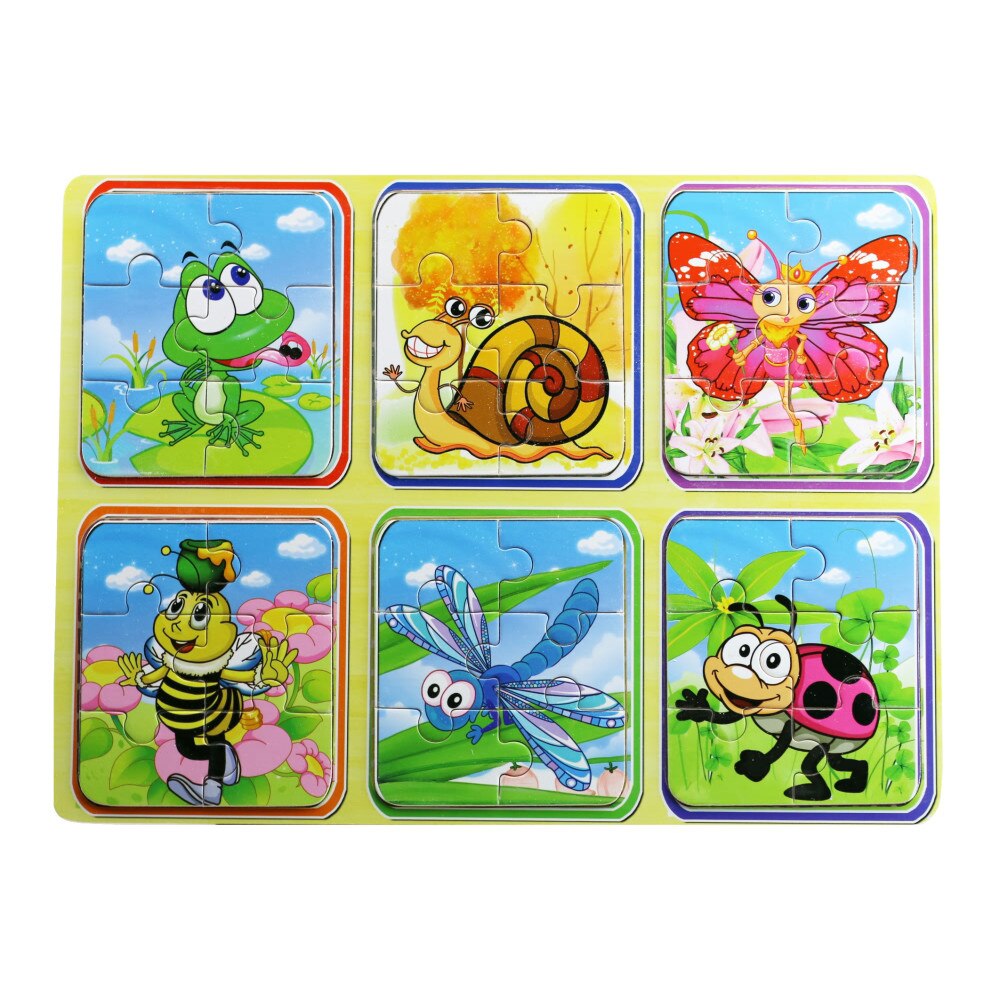 Set puzzle Animalute - 6 buc