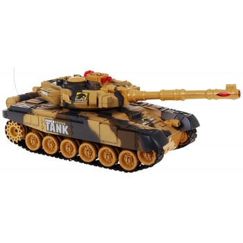 Tanc cu telecomanda 2.4 Ghz 1:18 camuflaj maro Tanc cu telecomanda 2.4 Ghz 1:18 camuflaj maro