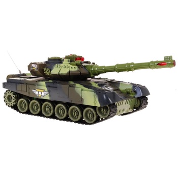Tanc cu telecomanda camuflaj verde 1:14 Tanc cu telecomanda camuflaj verde 1:14