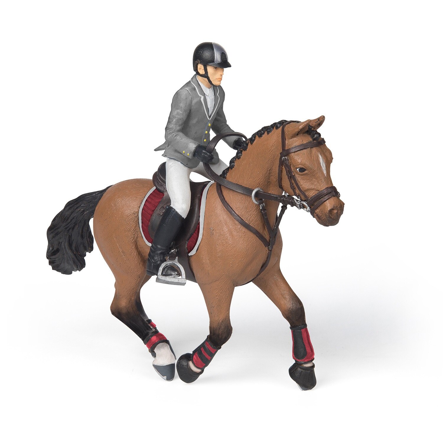 Figurina Papo - Cal competitie cu jokeu