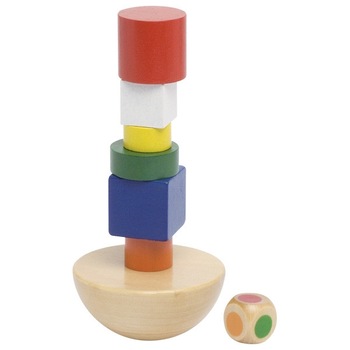 Joc de indemanare, Turn in echilibru, Goki, Karusel Toys, Montessori, Multicolor, Joc din lemn Joc de indemanare, Turn in echilibru, Goki, Karusel Toys, Montessori, Multicolor, Joc din lemn
