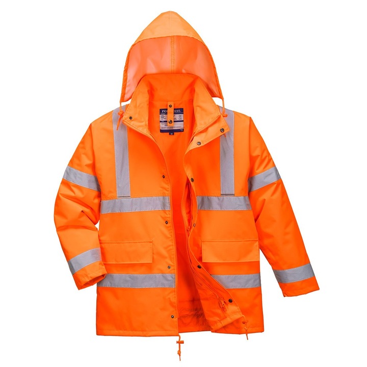 Jacheta HiVis Trafic 5-in-1 Portocaliu XS