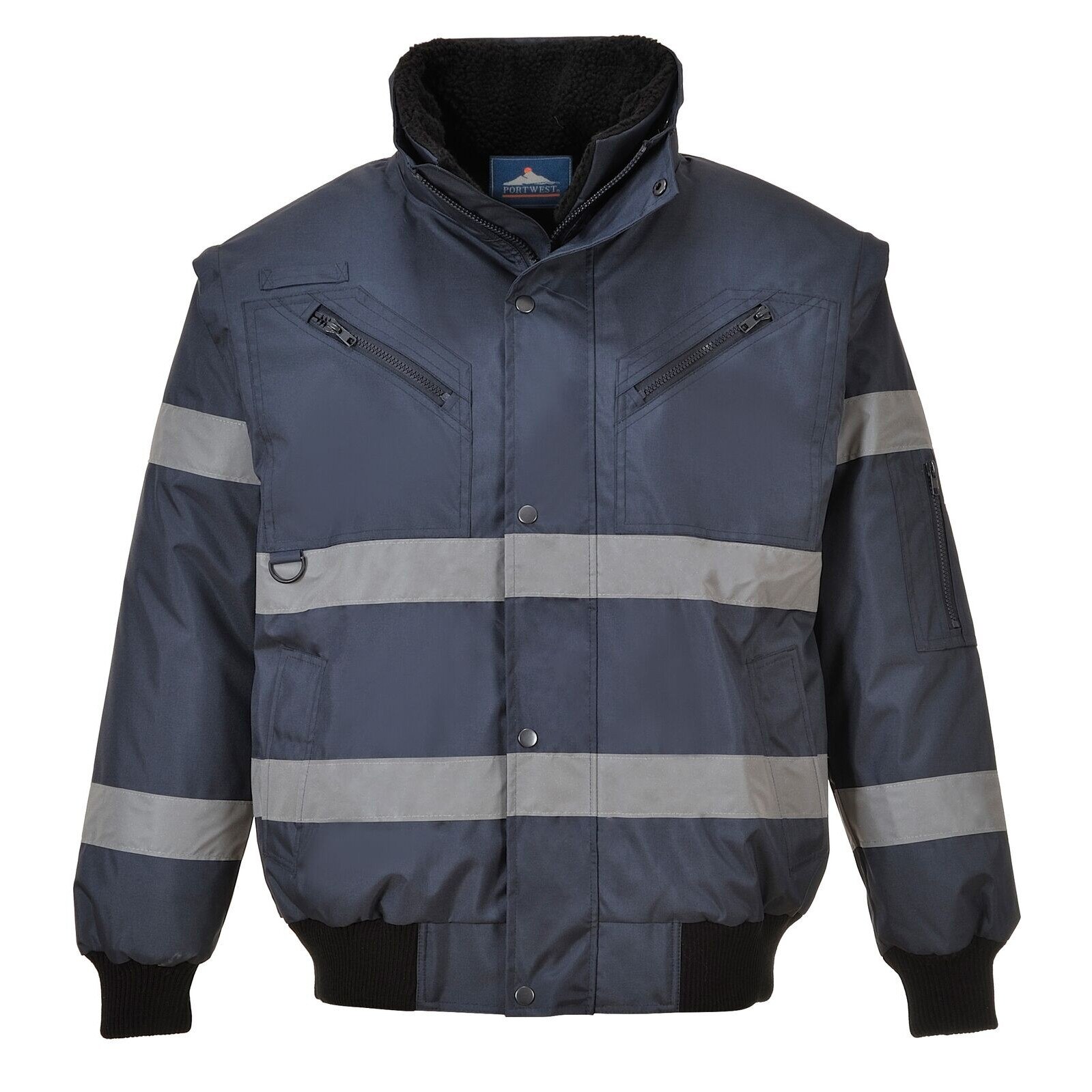 Jacheta vatuita Bomber Iona™ 3-in-1, bleumarin, M