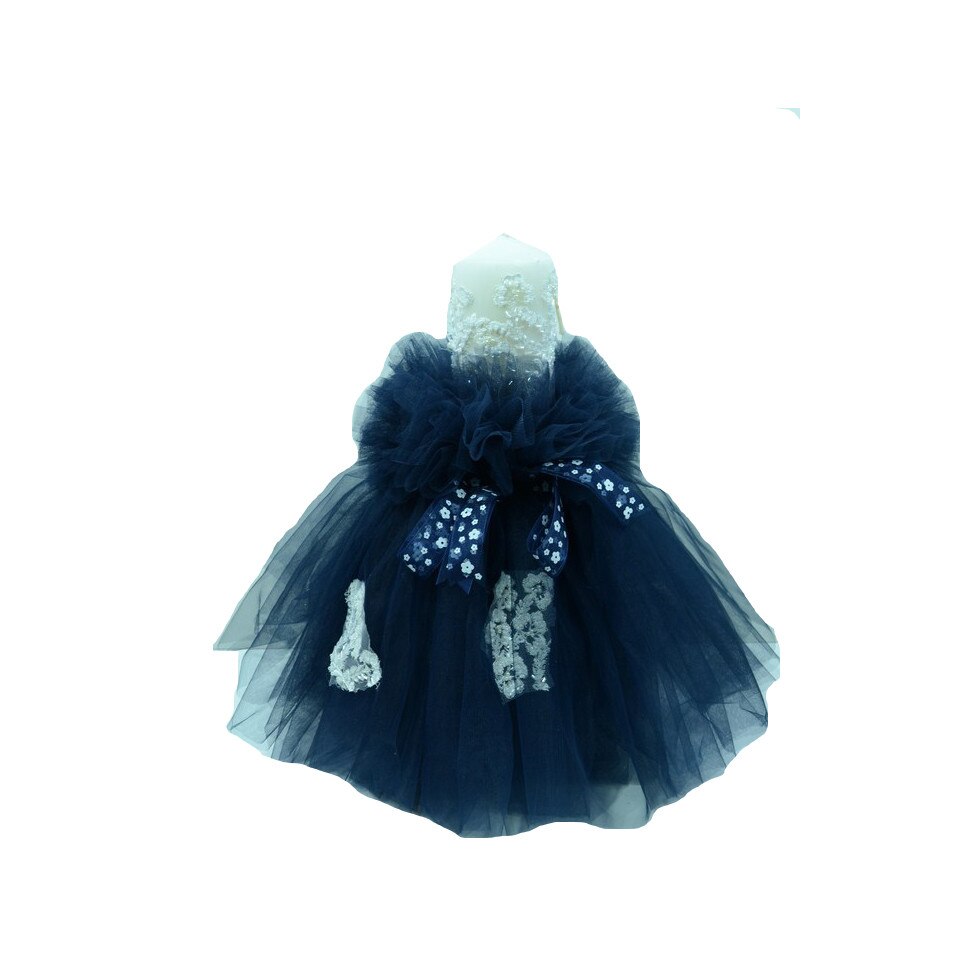 Lumanare botez LBNN2-B, Bleumarin