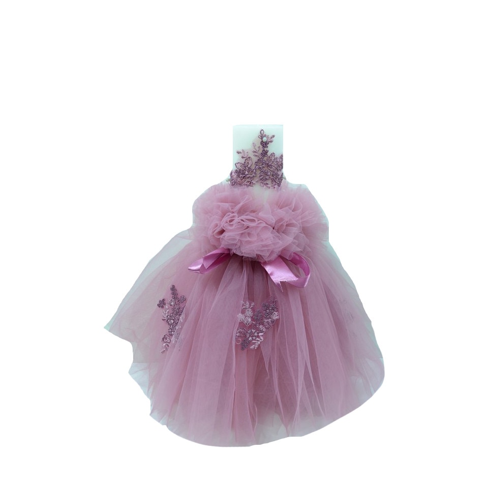 Lumanare botez NN LBNN4-R, Roz