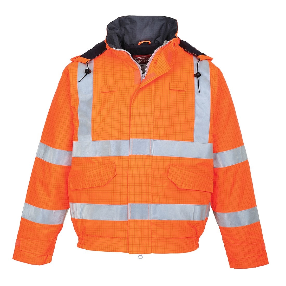 Jacheta de ploaie HiVis Bizflame, portocaliu, M