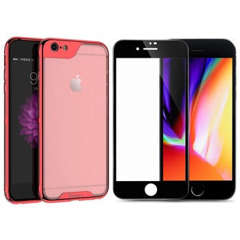 Husa Apple iPhone 6 Plus/ iPhone 6S Plus iPaky Tritanium + folie sticla Mr.Shield Husa Apple iPhone 6 Plus/ iPhone 6S Plus iPaky Tritanium + folie sticla Mr.Shield