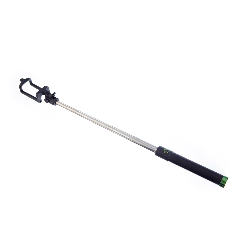 Set Selfie stick Bluetooth, 80 cm, Negru cu banda Verde + Suport Universal de Birou Pentru Tablete sau Telefoane