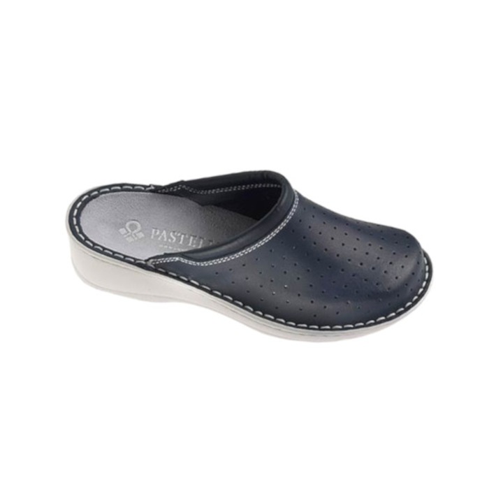 Papuci medicali unisex, KLEVER, albastru, piele naturala