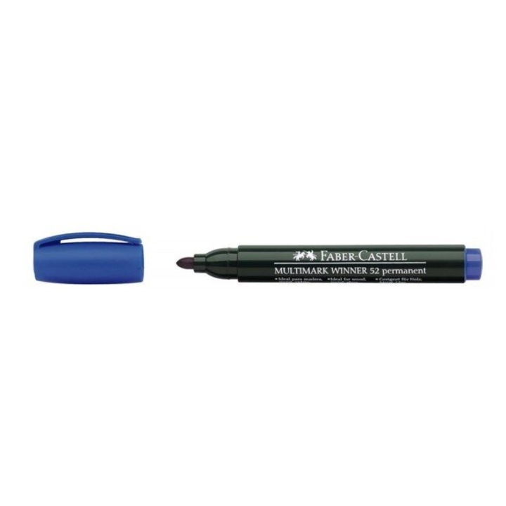 Marker permanent Faber Castell 157851 albastru