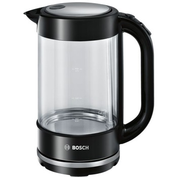 Fierbator apa Bosch TWK70B03, 2400 W,1.7 L, Cana sticla, Filtru anticalcar, Deconectare automata, Inox Fierbator apa Bosch TWK70B03, 2400 W,1.7 L, Cana sticla, Filtru anticalcar, Deconectare automata, Inox