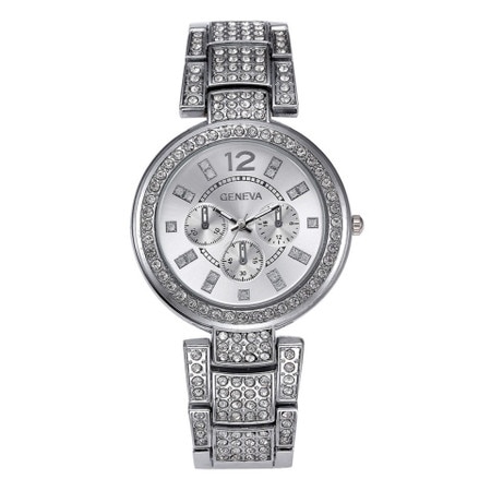 Ceas dama casual Geneva Gorgeous, silver