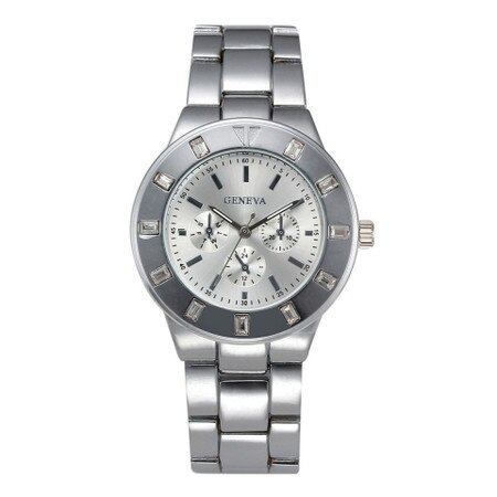 Ceas dama casual Geneva Flamingo, silver