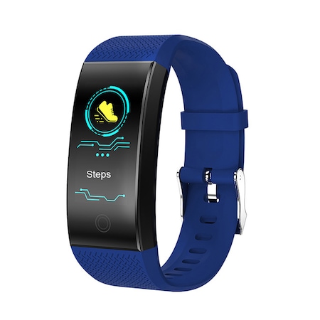 bratara fitness QW18  monitorizare puls  monitorizare Calorii  Bluetooth  Albastru pret ieftin