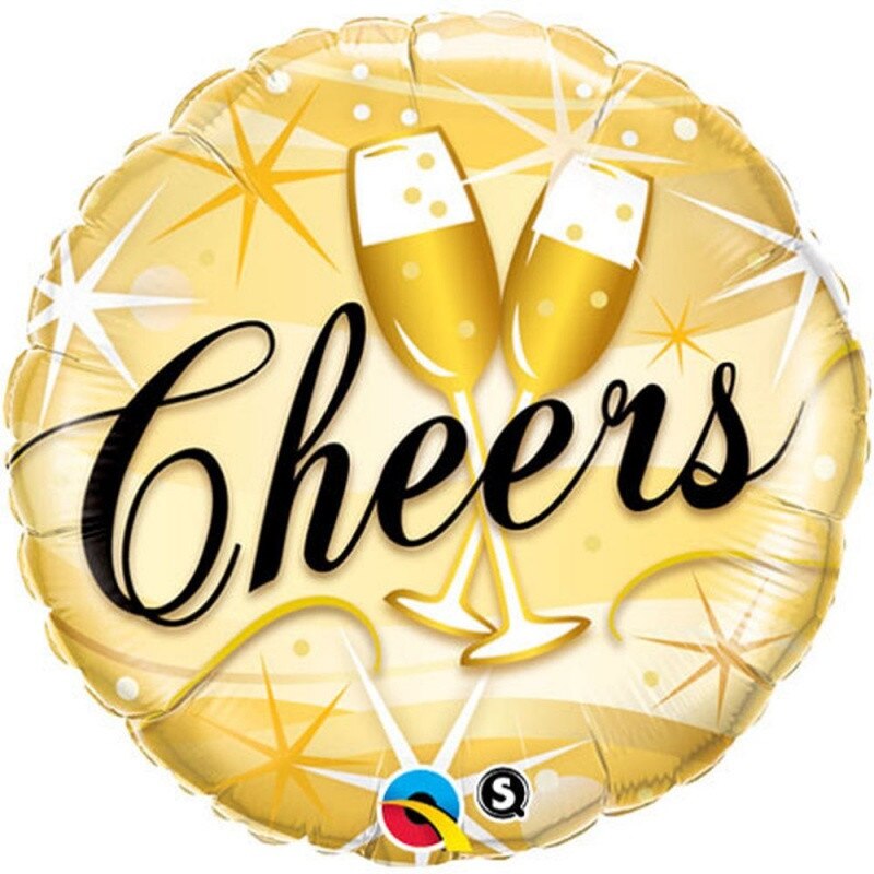 Balon Folie 45 cm Cheers, Qualatex