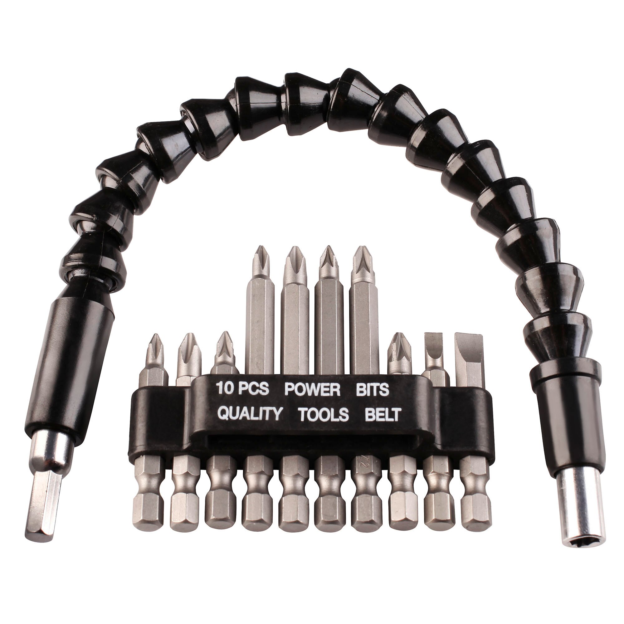 Set biti si adaptor KWB Einhell, 11 piese, 50-75 mm lungime