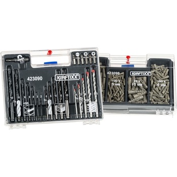 Set 300 accesorii KWB Einhell, biti, suport biti, dibluri, burghie lemn, metal si zidarie, diametru 4-10 mm Set 300 accesorii KWB Einhell, biti, suport biti, dibluri, burghie lemn, metal si zidarie, diametru 4-10 mm