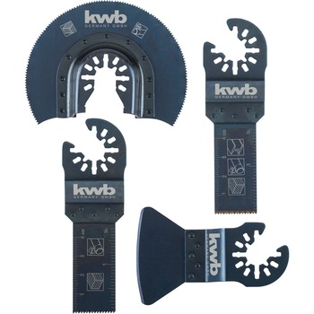 Set 4 acesorii KWB Einhell, pentru masina multifunctionala, utilizare universala pentru taiere si renovare Set 4 acesorii KWB Einhell, pentru masina multifunctionala, utilizare universala pentru taiere si renovare