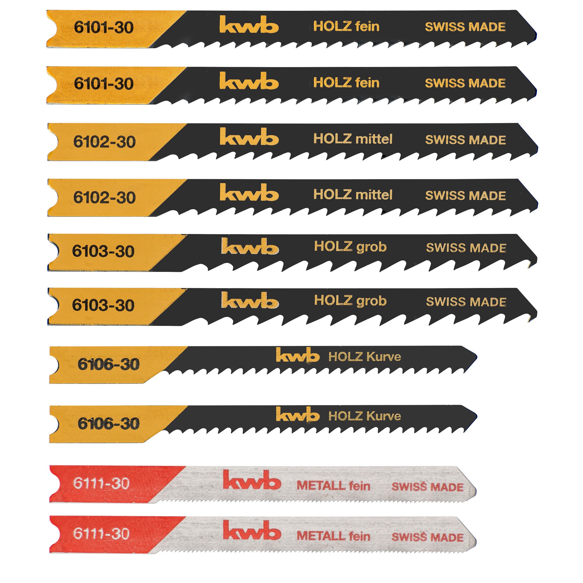Set 10 panze fierastrau pendular KWB Einhell, lemn si metal, prindere tip U