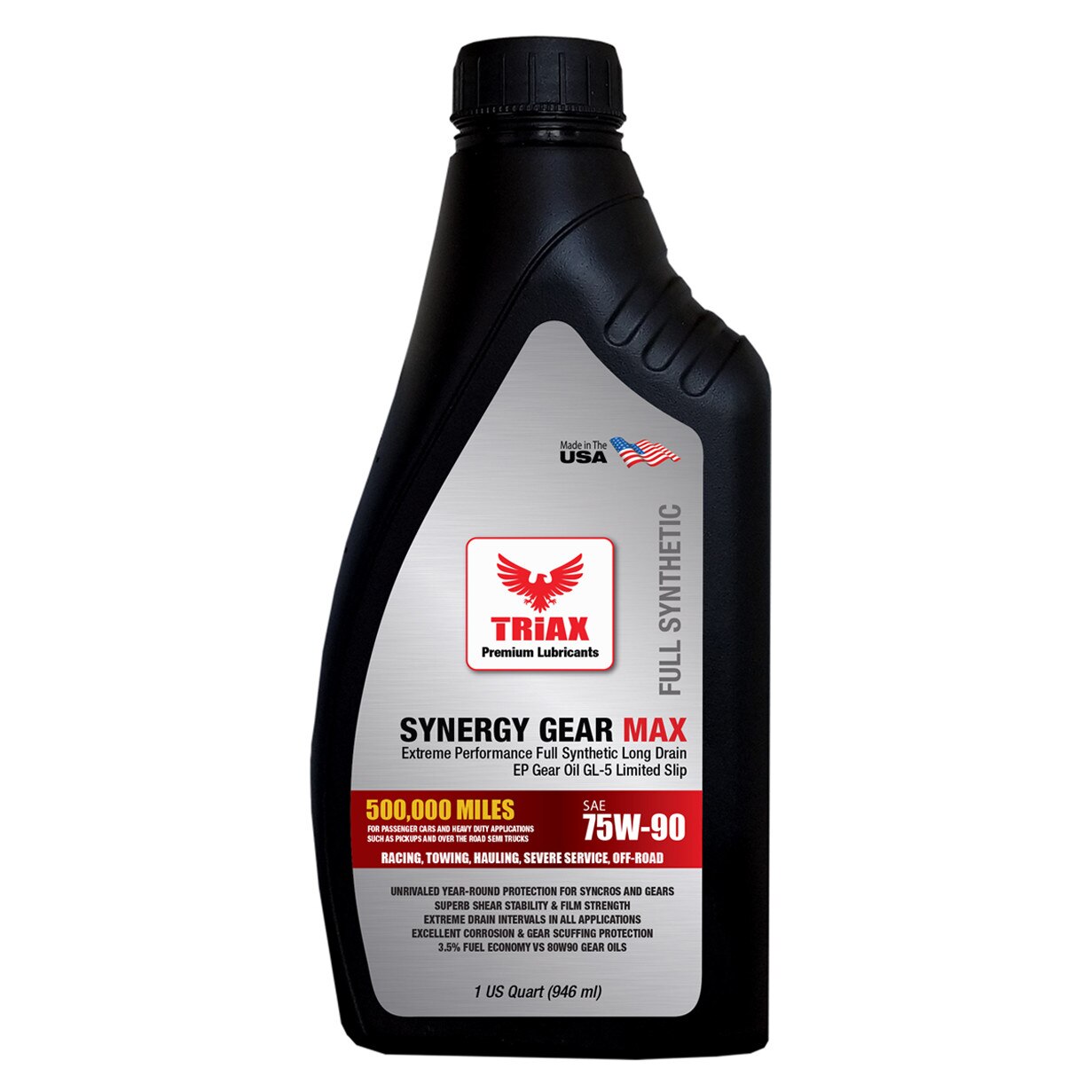 Ulei Transmisie Manuala Triax Synergy Gear MAX 75W-90 Full Sintetic GL-5 LS, 946 ml