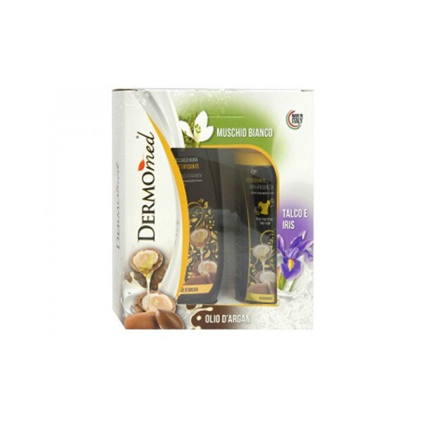 Caseta cadou Argan Oil Dermomed ,gel de dus 250ml + deodorant spray 150ml