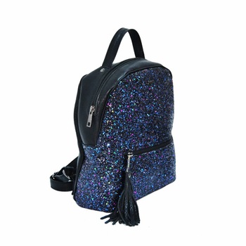 Rucsac dama,Zea,negru /gliter Rucsac dama,Zea,negru /gliter
