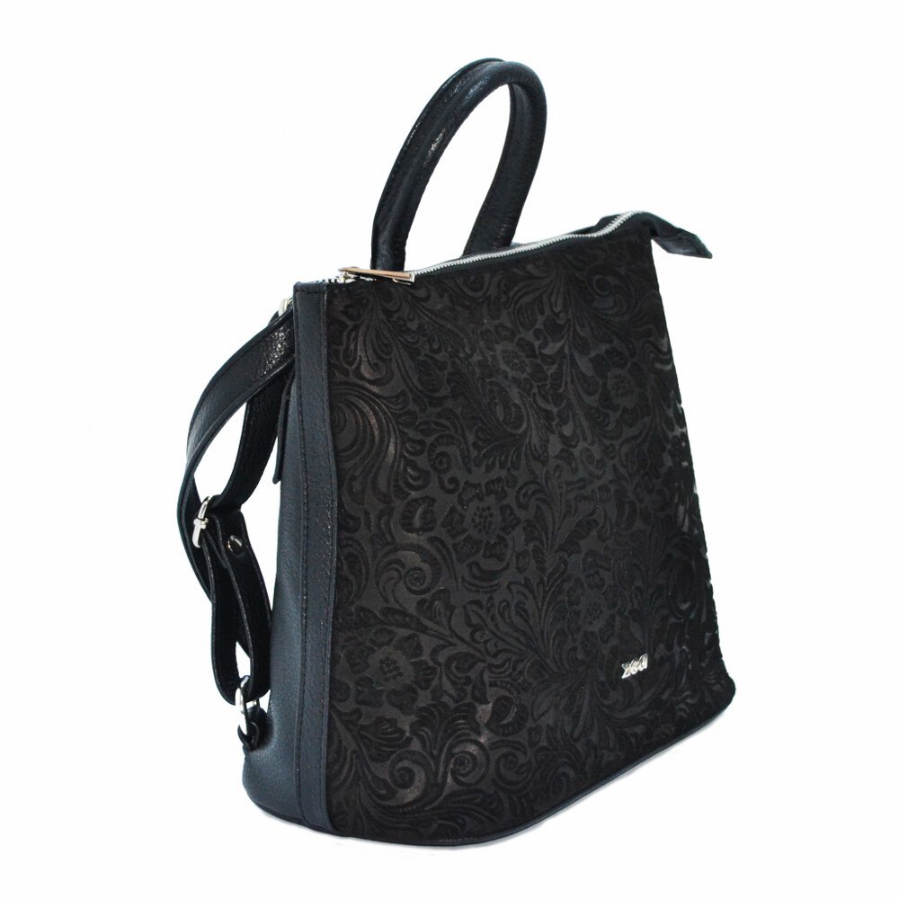 Rucsac dama,Zea,negru floral