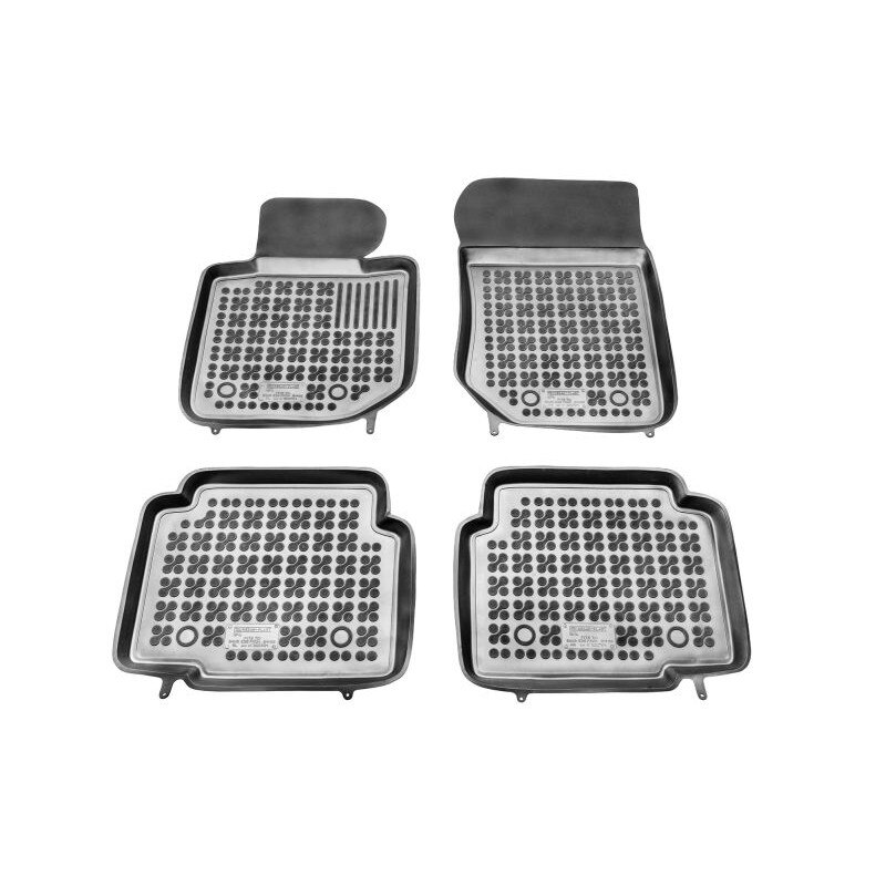 Set 4 covorase auto tip tavita REZAW PLAST, Cauciuc, pentru BMW 3 (E36) 09.90-05.99, Negru