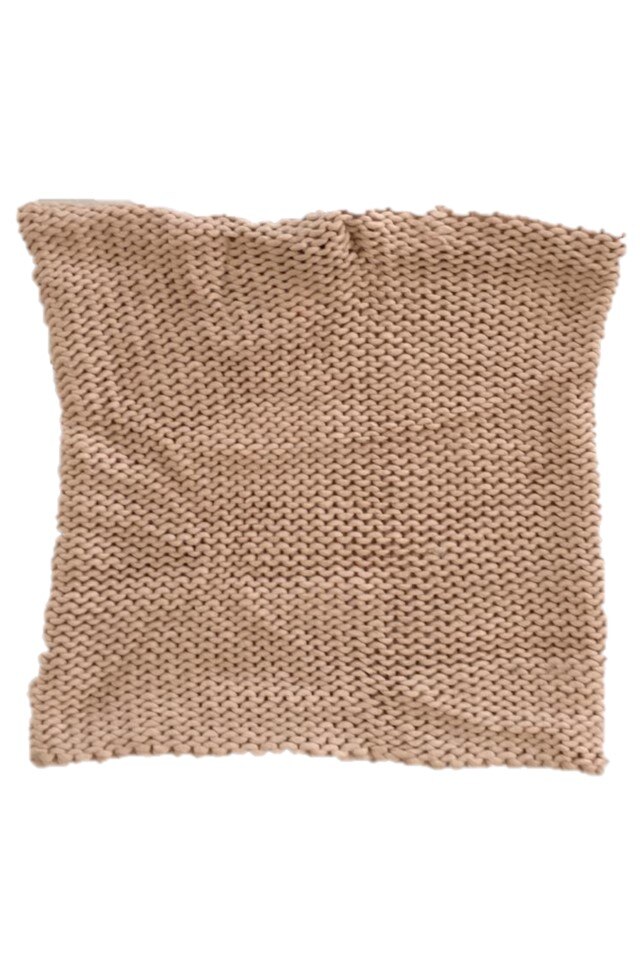 Fular Dama Tricotat Circular Roz