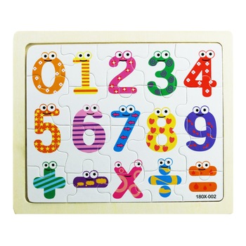 Puzzle Numere JR, lemn, 20 buc Puzzle Numere JR, lemn, 20 buc