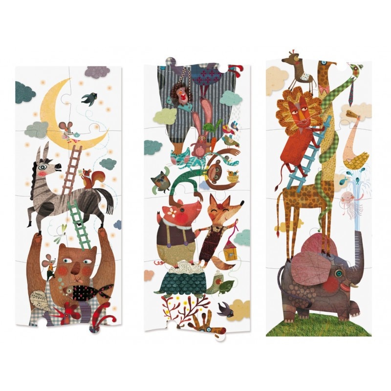 Puzzle gigant 24 piese Sus pana la luna