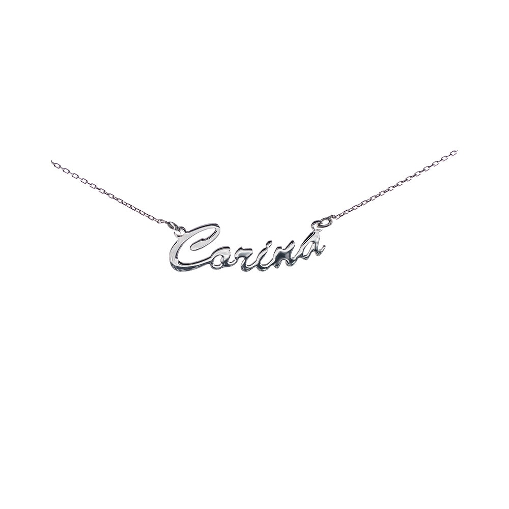 Colier din Argint 925 rodiat, personalizat cu nume - Corina