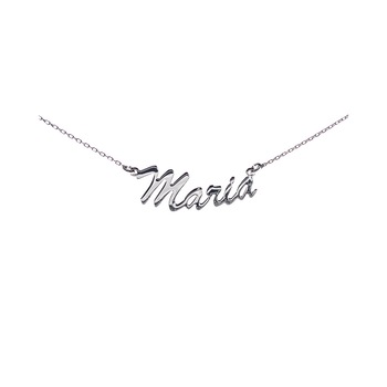 Colier din Argint 925 rodiat, personalizat cu nume - Maria Colier din Argint 925 rodiat, personalizat cu nume - Maria